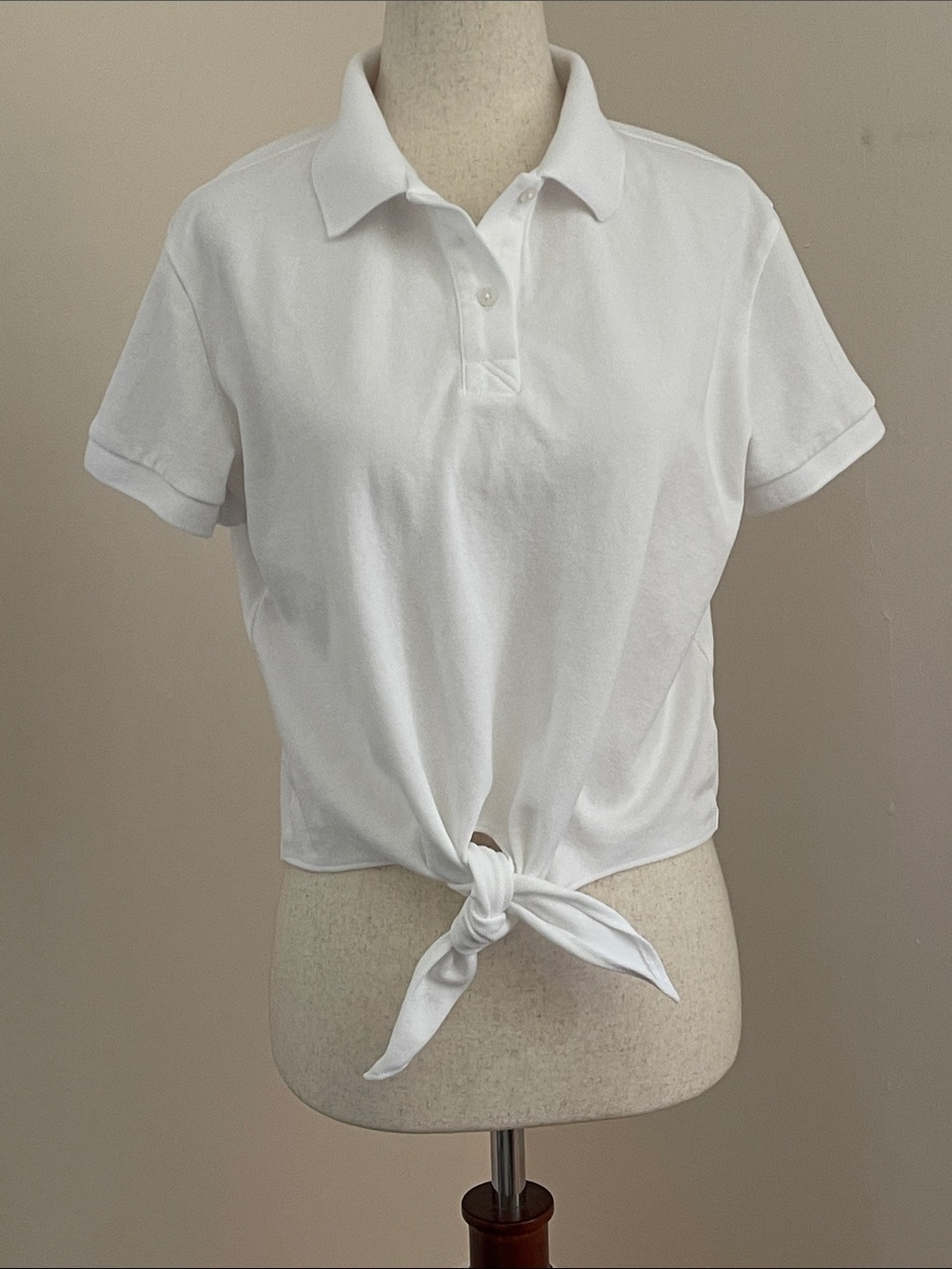 Tuckernuck White Cotton Pique Polo Shirt XS NWT Classic Short Sleeve Preppy